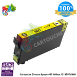 MyCartouches 🇫🇷 Jet d'encre Cartouche D'encre Epson ( Clavier ) 407 Yellow  Epson C13T07U440 Compatible