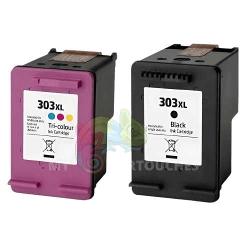 mycartouches ads Pack C/M/Y Cartouche D'encre HP 303 xl Pack de 2 Cartouches HP 303  Compatibles
