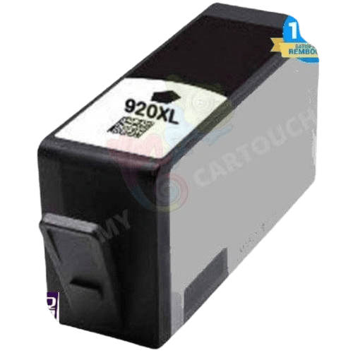 mycartouches ads Jet d'encre Black / 1200 PAGES / 55 ML / H920BK Cartouche D'encre  HP 920 XL Black  Compatible