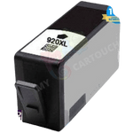 mycartouches ads Jet d'encre Black / 1200 PAGES / 55 ML / H920BK Cartouche D'encre  HP 920 XL Black  Compatible