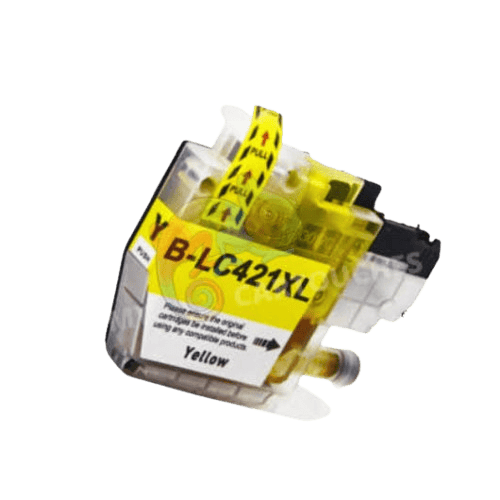 MyCartouches Jet d'encre Yellow / 7.5 ML / 500 Pages / LC421XLY Cartouche d'encre Pour Brother LC-421 XL  Jaune LC-421 Brother Compatible