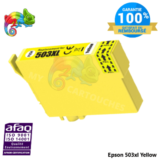 mycartouches Jet d'encre Cartouche encre Epson 503 XL Yellow piments Compatible