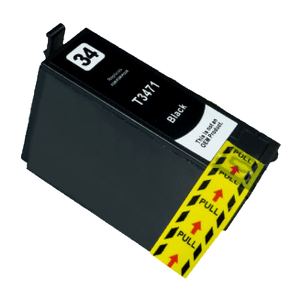 My Cartouches Jet d'encre Noir / XL / COMP-34XL-T3471-NOIR Cartouche Epson 34XL Noir T3471: WorkForce Pro WF-3720, WF-3725DWF