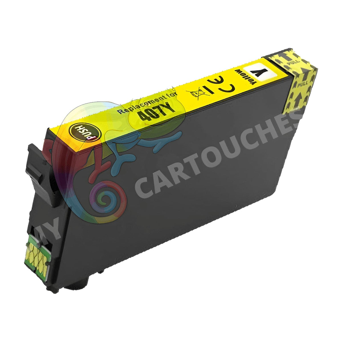 MyCartouches Jet d'encre Yellow / 24.8ML / 407 Cartouche Epson 407 Jaune: WorkForce Pro WF-4745 DTWF