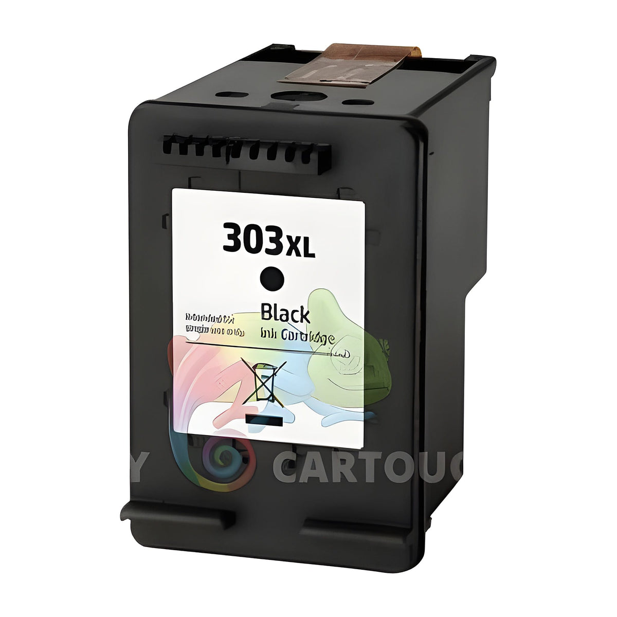 mycartouches ads Jet d'encre Black / 600 PAGES / 20 ML / H303BK Cartouche HP 303 XL Noir — DeskJet 1110, Envy 4520
