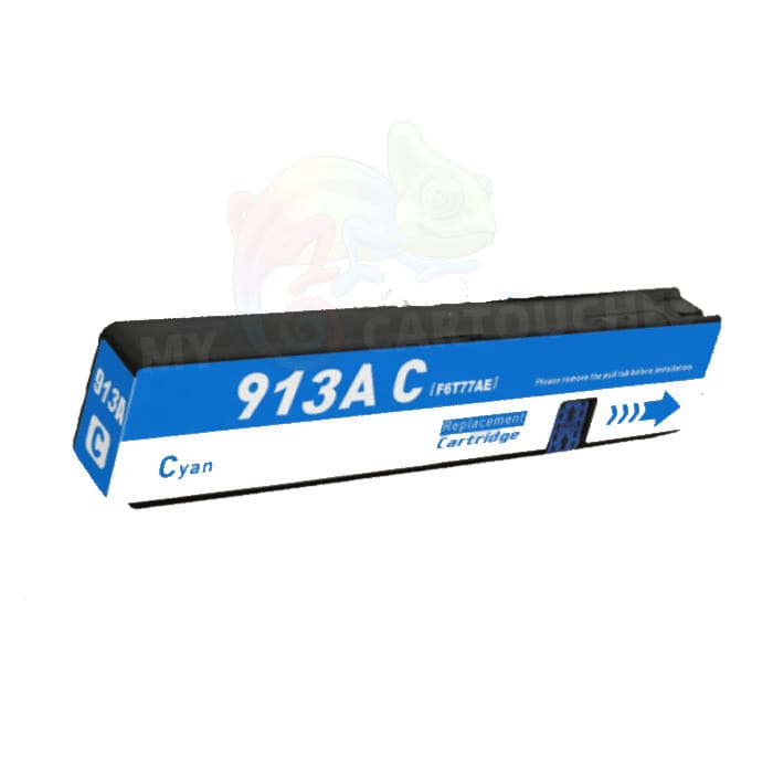 mycartouches ads Jet d'encre Cyan / 37 ML / 3000 pages Cartouche HP 913 Cyan: PageWide Pro 452dw, 477dw, 552dw