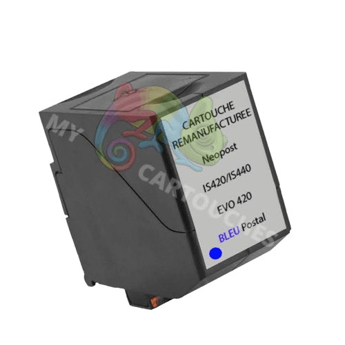 MyCartouches machine à affranchir Bleu / 84ml / 7210585J Cartouche Jet d'Encre Bleu Postal Compatible Neopost IS420