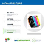mycartouches ads Pack B/C/M/Y Cartouches D'encre  HP 364 Pack de 4 Cartouches HP 364 XL Compatibles
