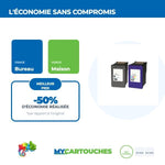 mycartouches ads Pack Black Cartouches D'encre HP 56/57 Pack de 2 Cartouches HP Compatible