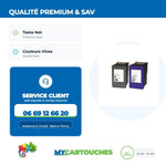 mycartouches ads Pack Black Cartouches D'encre HP 56/57 Pack de 2 Cartouches HP Compatible