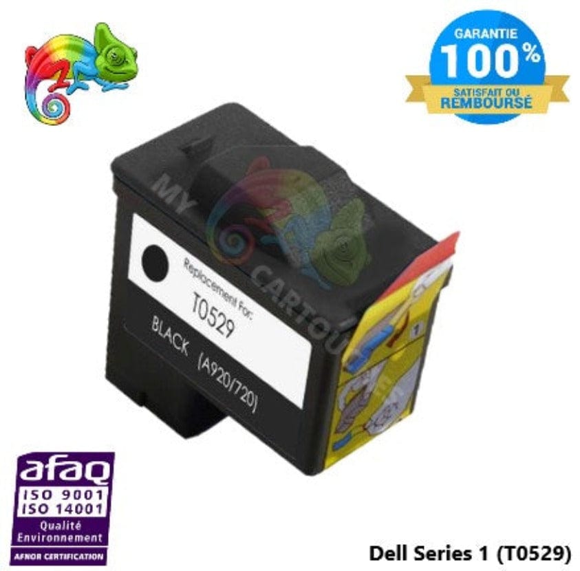 mycartouches Jet d'encre Black / 410 pages / T0529 Cartouches d'encre pour DELL Séries 1 Noir  (T0529) Compatible