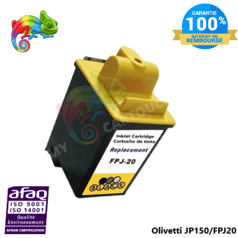 mycartouches Jet d'encre Cartouches d'encre pour Olivetti JP150/FPJ20 Noir Compatible