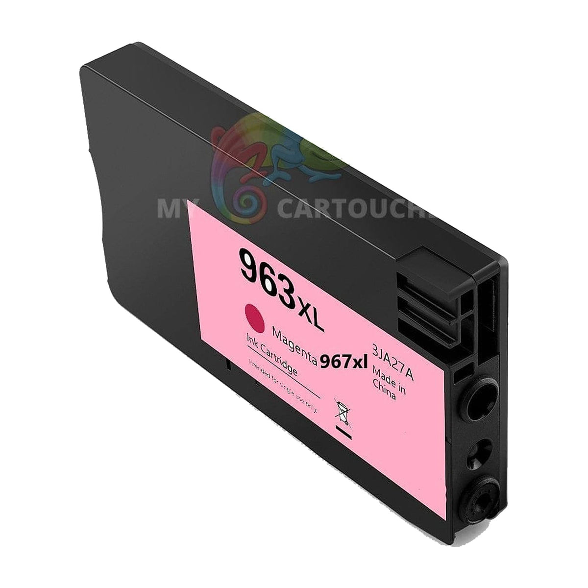 mycartouches ads Jet d'encre Magenta / 25.5 ML / 1600 pages / H963XL/967XL /  3JA28AE Compatible HP 963/967 XL - Magenta - Niveau d'encre