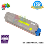 Toner Laser Jaune Compatible Pour OKI MC851 / MC861 / MC862 (44059165