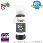 mycartouches eco-tank Flacon d'encre Epson ECO-TANK 114 GRIS (C13T07AB540) Compatible