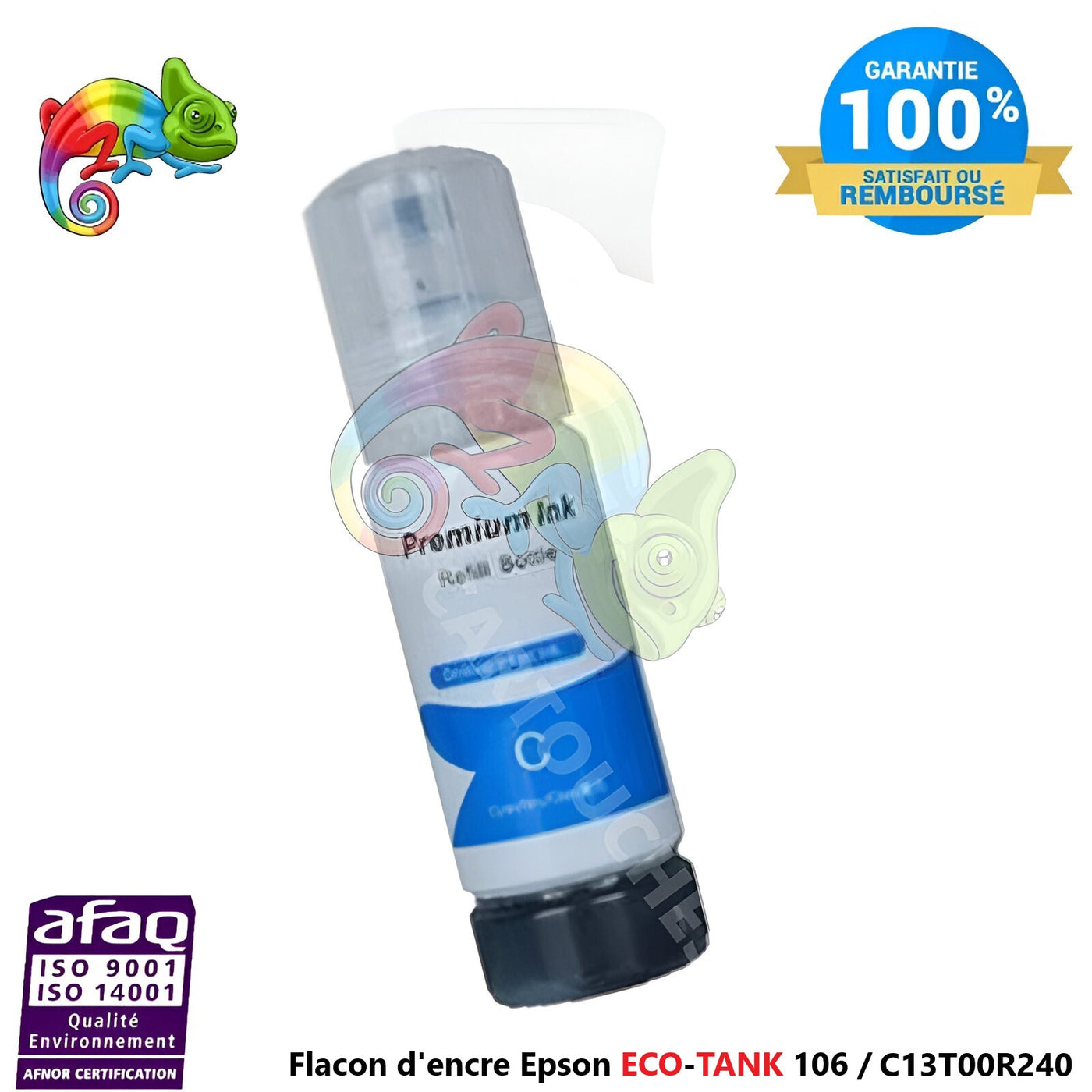 Flacon d'encre Epson ECO-TANK 106  Cyan (C13T00R240) Compatible