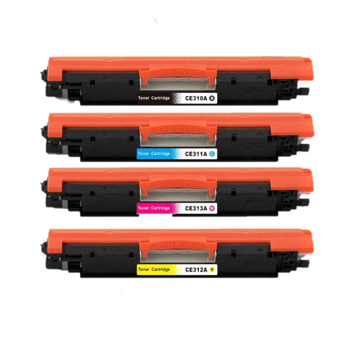 mycartouches Pack B/C/M/Y HP 126 A - Pack De 4 Toners CE310A/11A/12A/13A HP Compatibles