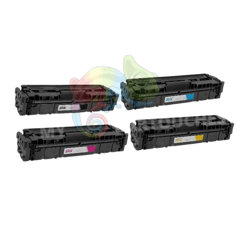 mycartouches ads Toner/Laser B/C/M/Y / Black:2800 Pages/Couleur:2 300 Pages / CF400X HP 201X - Pack De 4 Toners Pour HP CF400X/01X/02X/03X Compatibles B/C/M/Y