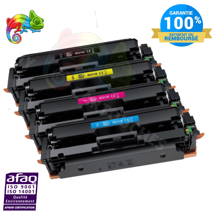 mycartouches Pack B/C/M/Y HP 207X - Pack De 4 Toners W2210X/11X/12X/13X Compatibles HP 207X