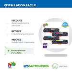 mycartouches ads Pack B/C/M/Y Hp 312A - Pack De 4 Toners CF380X/81A/82A/83A Compatibles HP