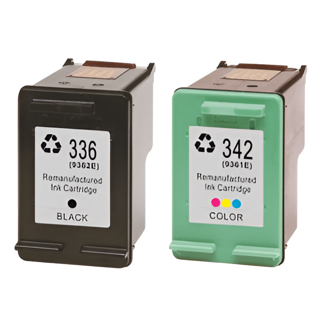 mycartouches ads Pack HP 336 / HP 342 - Pack De 2 Cartouches Remanufacturées