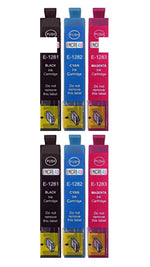 mycartouches Pack B/C/M/Y Pack 10 Cartouches Epson T1285 Noir Cyan Magenta Jaune — Stylus SX125, SX130