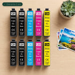 mycartouches Pack B/C/M/Y Pack 10 Cartouches Epson T1295 Noir Cyan Magenta Jaune — Stylus SX525WD, WorkForce WF-7015