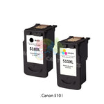 mycartouches Pack C/M/Y Pack 2 Cartouches Canon PG-510 CL-511: PIXMA MP240, MP480, MX340