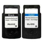 mycartouches ads Pack C/M/Y Pack 2 Cartouches Canon PG-512 CL-513: PIXMA MP240, MP280, MX410