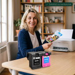mycartouches ads Pack C/M/Y Pack 2 Cartouches HP 302 XL Noir + Couleur: DeskJet 2130, Envy 4520, OfficeJet 3830