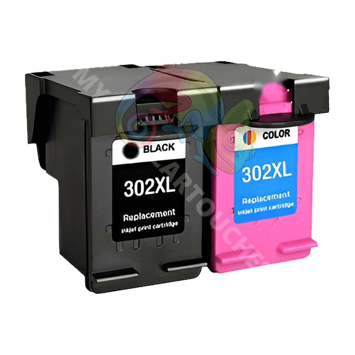 mycartouches ads Pack C/M/Y Pack 2 Cartouches HP 302 XL Noir + Couleur: DeskJet 2130, Envy 4520, OfficeJet 3830