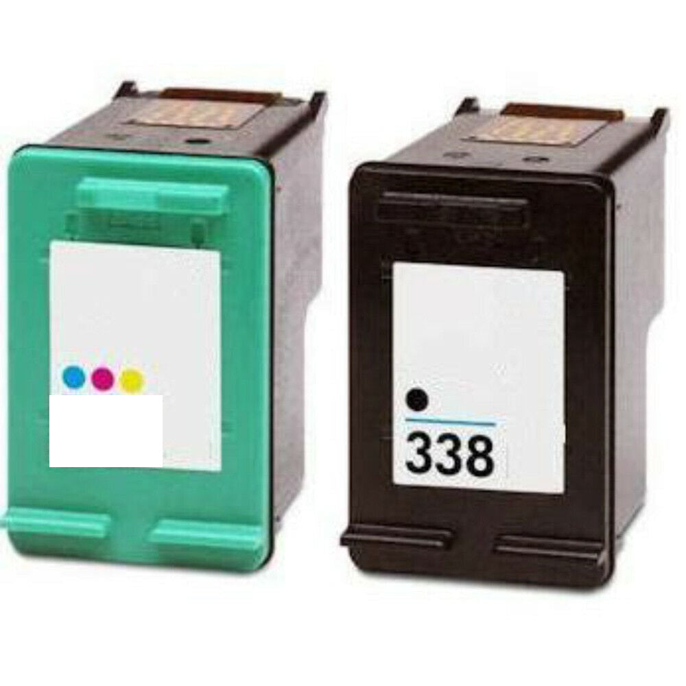 mycartouches ads Pack C/M/Y Pack 2 Cartouches HP 338 Noir + 343 Couleur — DeskJet 5740, PhotoSmart C3180