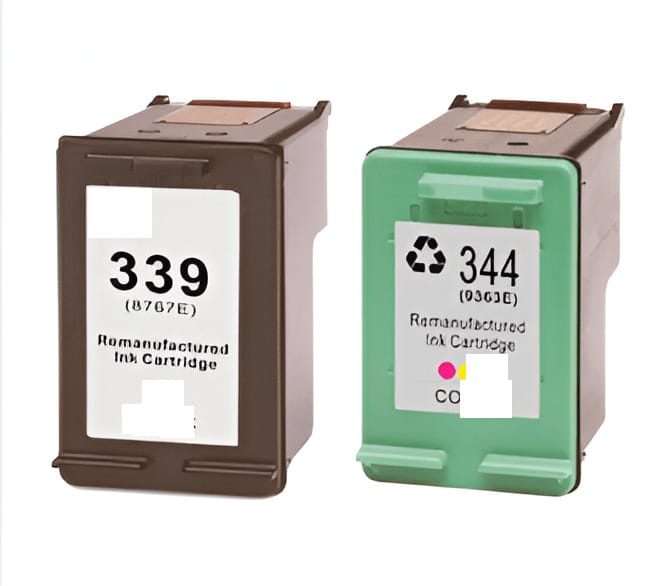 mycartouches ads Pack C/M/Y Pack 2 Cartouches HP 339 Noir + HP 344 Tricolore — DeskJet 5740, PhotoSmart 2610
