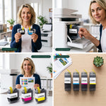 mycartouches Jet d'encre B.C.M.Y / Black 3 000 Pages / Couleur 1 500 Pages / LC422XL Pack 4 Cartouches Brother LC-422 XL Noir Cyan Magenta Jaune — MFC-J5340DW, MFC-J6540DW