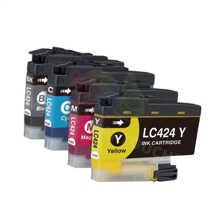 My Cartouches Jet d'encre B.C.M.Y / 750 Pages Pack 4 Cartouches Brother LC-424 BCMY: DCP-J1200DW