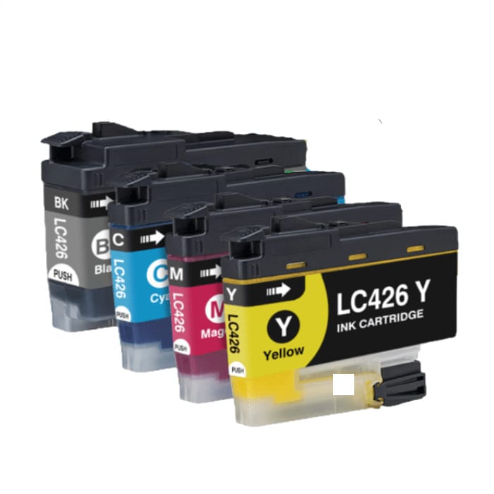 mycartouches Jet d'encre B.C.M.Y / Black: 3 000 Pages / Lc426 Pack 4 Cartouches Brother LC-426 Noir Cyan Magenta Jaune — MFC-J4335DW, MFC-J4540DW