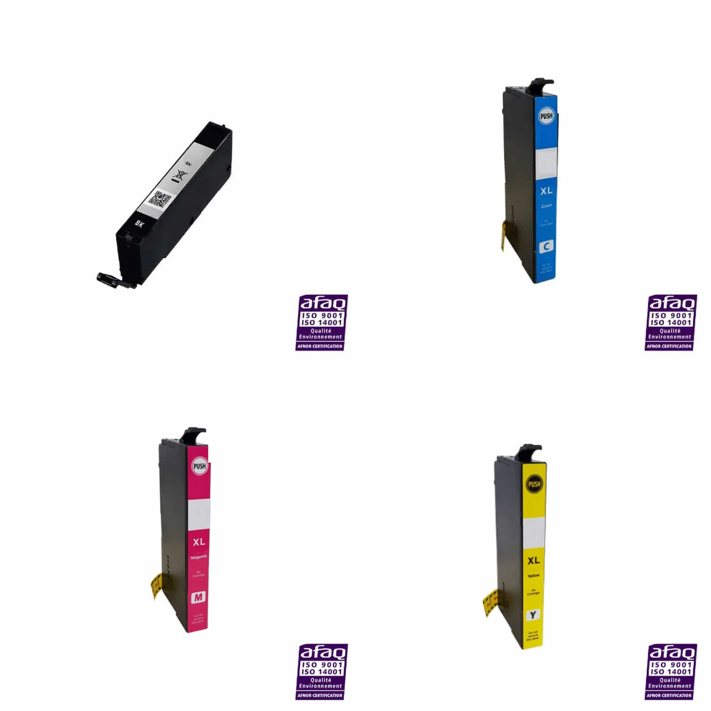 mycartouches Pack B/C/M/Y Pack 4 Cartouches Epson 603 XL: XP-2100, XP-3100, WF-2830