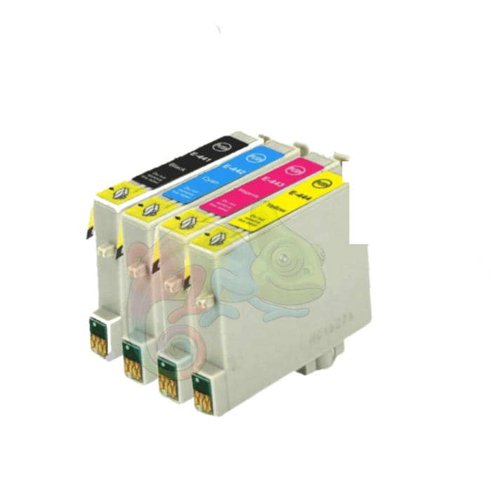 mycartouches Jet d'encre B.C.M.Y Pack 4 Cartouches Epson T0445: Stylus C64, C66, C84, CX3600