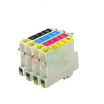 mycartouches Jet d'encre B.C.M.Y Pack 4 Cartouches Epson T0445: Stylus C64, C66, C84, CX3600