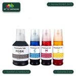mycartouches Pack B/C/M/Y Pack 4 flacons d'encre Canon GI-51 compatibles noir, cyan, magenta, jaune — PIXMA G 1520, G 2520