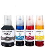 mycartouches Pack B/C/M/Y Pack 4 flacons d'encre Canon GI-51 compatibles noir, cyan, magenta, jaune — PIXMA G 1520, G 2520