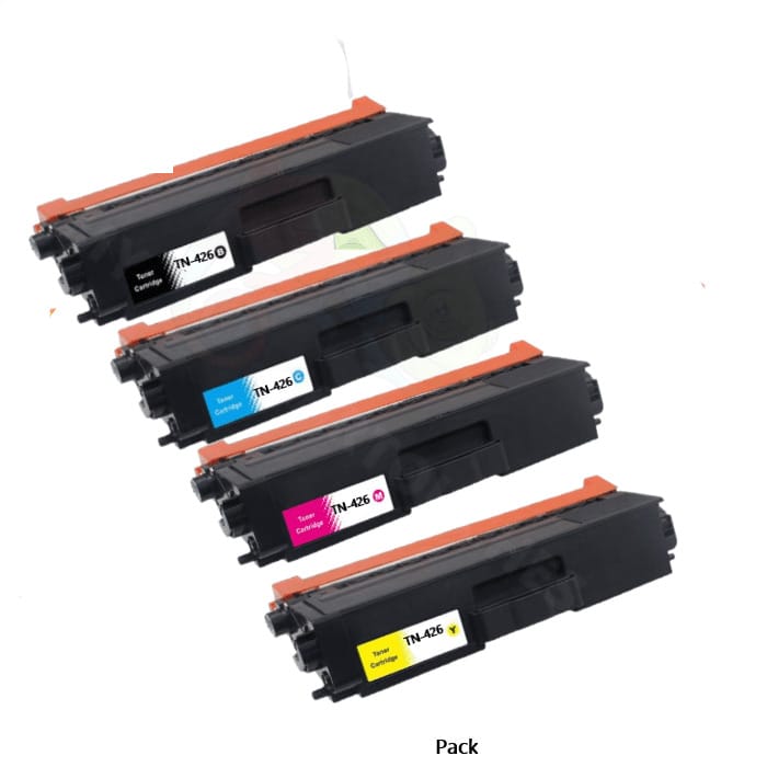 mycartouches Toner/Laser B.C.M.Y / 6 500 Pages / TN-426 Pack 4 Toners Brother TN-426 — HL-L8360CDW, MFC-L8900CDW