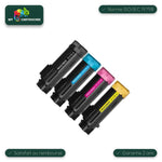 mycartouches Pack B/C/M/Y Pack 4 toners Dell H825 compatibles noir, cyan, magenta, jaune — Dell H 825 CDW, H 625 CDW