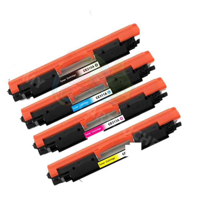 mycartouches Pack Pack 4 Toners HP 126A: Color LaserJet Pro CP1025, MFP M176n
