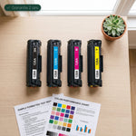mycartouches Pack B/C/M/Y Pack 4 Toners HP 128A: Color LaserJet CP1525n, CM1415fn