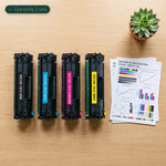 mycartouches ads Toner/Laser B/C/M/Y / NOIR:5500 Pages / Couleur:4500 Pages / W2122A Pack 4 Toners HP 212A: Color LaserJet Enterprise M554dn, MFP M578