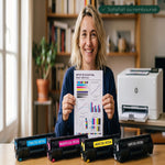 mycartouches ads Toner/Laser B/C/M/Y / NOIR:5500 Pages / Couleur:4500 Pages / W2122A Pack 4 Toners HP 212A: Color LaserJet Enterprise M554dn, MFP M578
