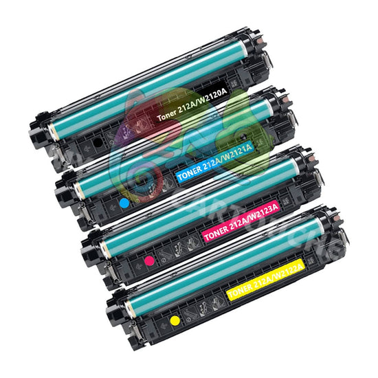 mycartouches ads Toner/Laser B/C/M/Y / NOIR:5500 Pages / Couleur:4500 Pages / W2122A Pack 4 Toners HP 212A: Color LaserJet Enterprise M554dn, MFP M578