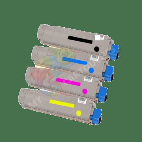 mycartouches Pack B/C/M/Y / OKI MC 860 Pack 4 Toners OKI MC860 BCMY: MC 860 DN, MC 860 CDTN