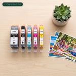 mycartouches Pack B/C/M/Y Pack 5 Cartouches Canon PGI-520 CLI-521 Noir Cyan Magenta Jaune — PIXMA iP4700, MP560